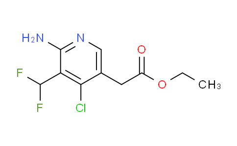 Ethyl 2-amino-4-chloro-3-(difluoromethyl)pyridine-5-acetate