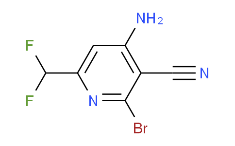4-Amino-2-bromo-3-cyano-6-(difluoromethyl)pyridine