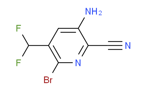 AM135292 | 1805166-99-7 | 3-Amino-6-bromo-2-cyano-5-(difluoromethyl)pyridine
