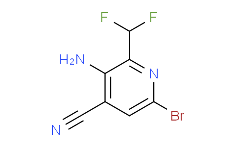 3-Amino-6-bromo-4-cyano-2-(difluoromethyl)pyridine