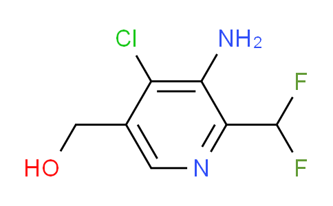 3-Amino-4-chloro-2-(difluoromethyl)pyridine-5-methanol