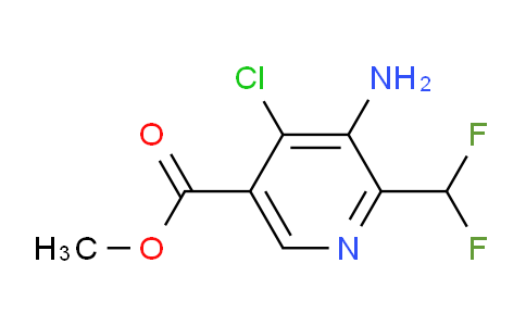 Methyl 3-amino-4-chloro-2-(difluoromethyl)pyridine-5-carboxylate