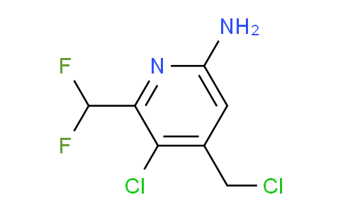 6-Amino-3-chloro-4-(chloromethyl)-2-(difluoromethyl)pyridine
