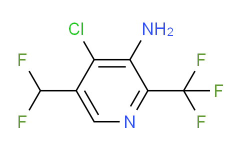 3-Amino-4-chloro-5-(difluoromethyl)-2-(trifluoromethyl)pyridine