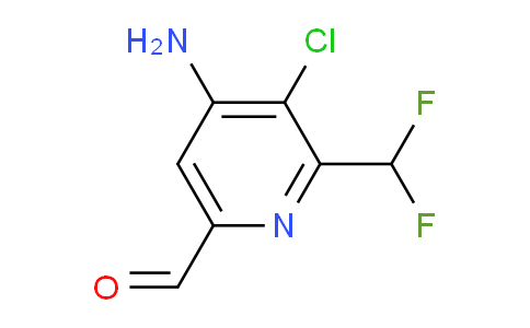 4-Amino-3-chloro-2-(difluoromethyl)pyridine-6-carboxaldehyde