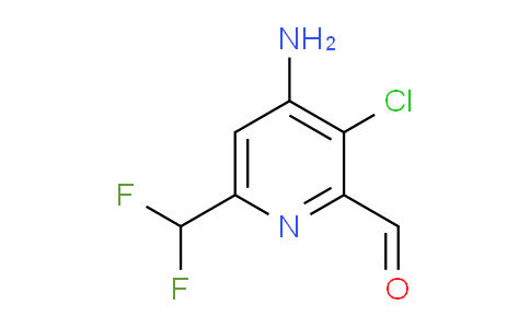 4-Amino-3-chloro-6-(difluoromethyl)pyridine-2-carboxaldehyde