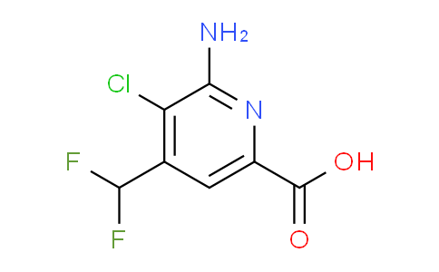 2-Amino-3-chloro-4-(difluoromethyl)pyridine-6-carboxylic acid