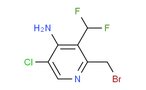 4-Amino-2-(bromomethyl)-5-chloro-3-(difluoromethyl)pyridine