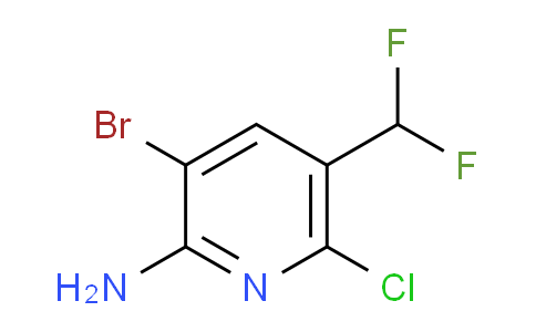 2-Amino-3-bromo-6-chloro-5-(difluoromethyl)pyridine