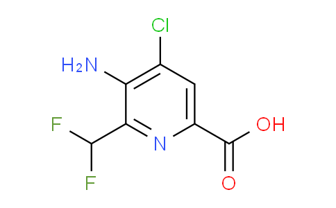 3-Amino-4-chloro-2-(difluoromethyl)pyridine-6-carboxylic acid