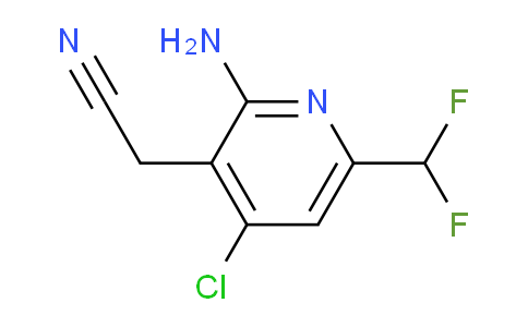 2-Amino-4-chloro-6-(difluoromethyl)pyridine-3-acetonitrile