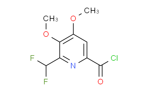 2-(Difluoromethyl)-3,4-dimethoxypyridine-6-carbonyl chloride