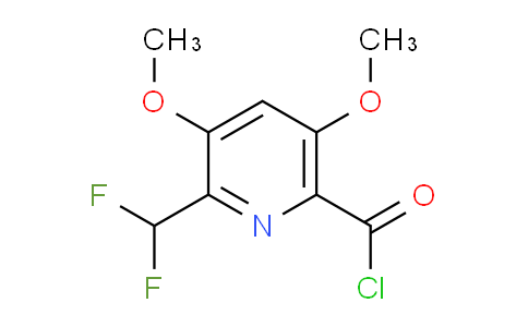 2-(Difluoromethyl)-3,5-dimethoxypyridine-6-carbonyl chloride