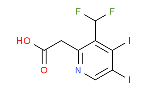 3-(Difluoromethyl)-4,5-diiodopyridine-2-acetic acid