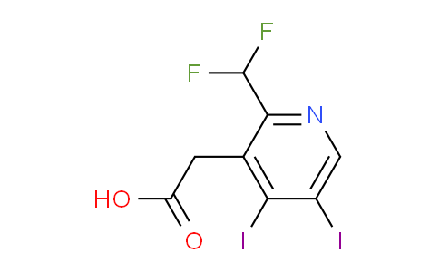 2-(Difluoromethyl)-4,5-diiodopyridine-3-acetic acid