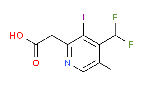 4-(Difluoromethyl)-3,5-diiodopyridine-2-acetic acid