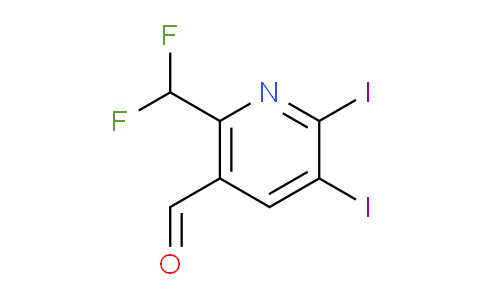 6-(Difluoromethyl)-2,3-diiodopyridine-5-carboxaldehyde