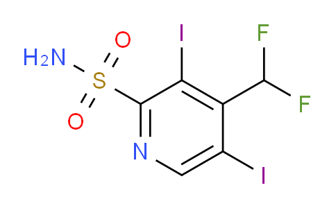 4-(Difluoromethyl)-3,5-diiodopyridine-2-sulfonamide