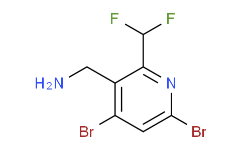 3-(Aminomethyl)-4,6-dibromo-2-(difluoromethyl)pyridine
