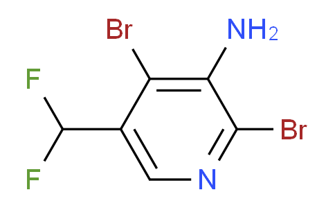 3-Amino-2,4-dibromo-5-(difluoromethyl)pyridine