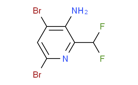 3-Amino-4,6-dibromo-2-(difluoromethyl)pyridine