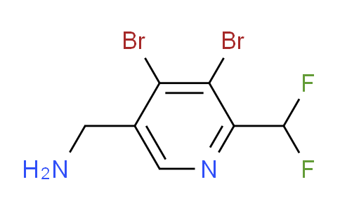 5-(Aminomethyl)-3,4-dibromo-2-(difluoromethyl)pyridine