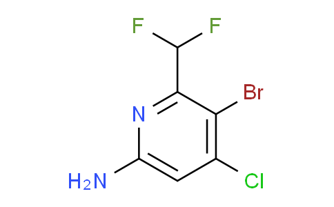 6-Amino-3-bromo-4-chloro-2-(difluoromethyl)pyridine