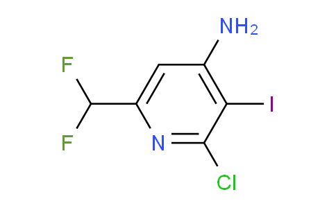 4-Amino-2-chloro-6-(difluoromethyl)-3-iodopyridine