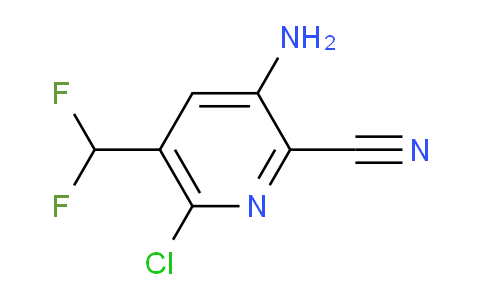 3-Amino-6-chloro-2-cyano-5-(difluoromethyl)pyridine