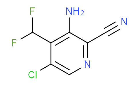 3-Amino-5-chloro-2-cyano-4-(difluoromethyl)pyridine