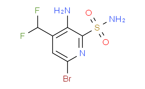 3-Amino-6-bromo-4-(difluoromethyl)pyridine-2-sulfonamide