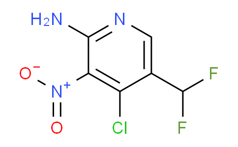 2-Amino-4-chloro-5-(difluoromethyl)-3-nitropyridine