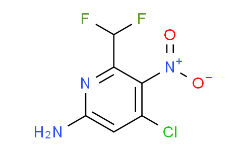 6-Amino-4-chloro-2-(difluoromethyl)-3-nitropyridine