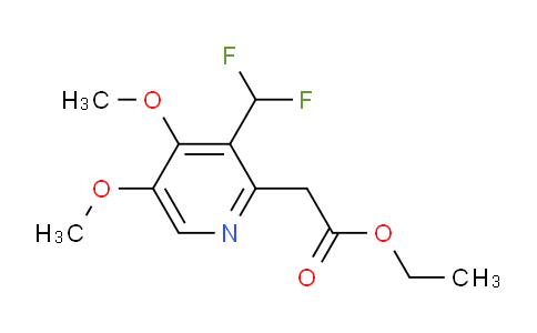 Ethyl 3-(difluoromethyl)-4,5-dimethoxypyridine-2-acetate