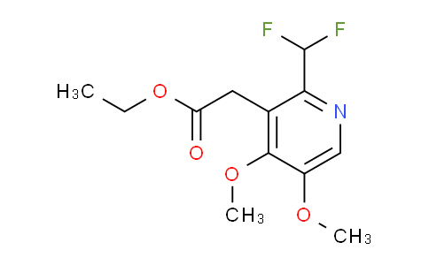 Ethyl 2-(difluoromethyl)-4,5-dimethoxypyridine-3-acetate