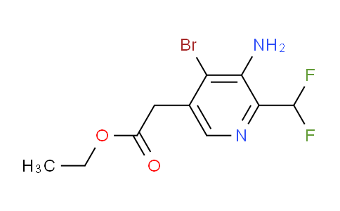 AM135766 | 1806062-23-6 | Ethyl 3-amino-4-bromo-2-(difluoromethyl)pyridine-5-acetate
