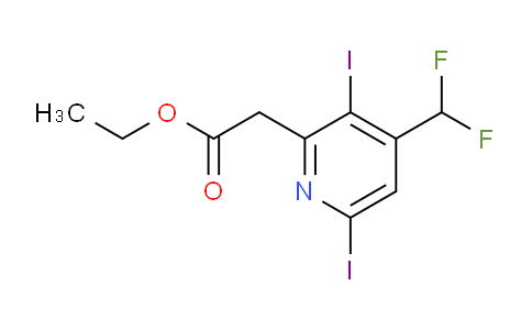 AM135773 | 1806787-66-5 | Ethyl 4-(difluoromethyl)-3,6-diiodopyridine-2-acetate