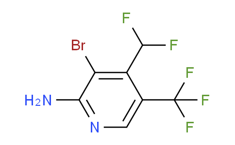 2-Amino-3-bromo-4-(difluoromethyl)-5-(trifluoromethyl)pyridine