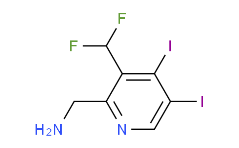 AM135777 | 1804718-24-8 | 2-(Aminomethyl)-3-(difluoromethyl)-4,5-diiodopyridine