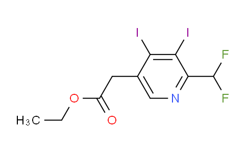 AM135778 | 1803706-24-2 | Ethyl 2-(difluoromethyl)-3,4-diiodopyridine-5-acetate