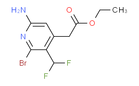 AM135833 | 1805102-66-2 | Ethyl 6-amino-2-bromo-3-(difluoromethyl)pyridine-4-acetate