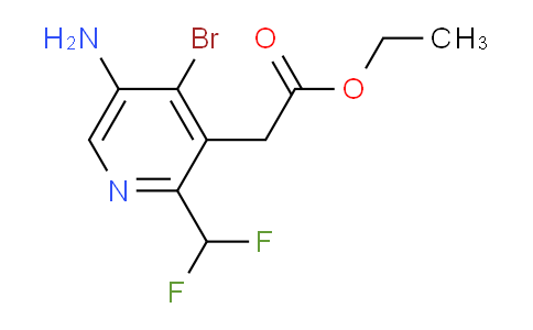 AM135843 | 1803669-61-5 | Ethyl 5-amino-4-bromo-2-(difluoromethyl)pyridine-3-acetate