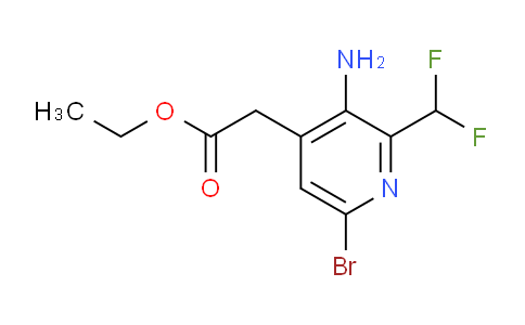 AM135857 | 1806886-56-5 | Ethyl 3-amino-6-bromo-2-(difluoromethyl)pyridine-4-acetate