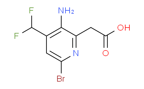 AM135904 | 1805347-27-6 | 3-Amino-6-bromo-4-(difluoromethyl)pyridine-2-acetic acid