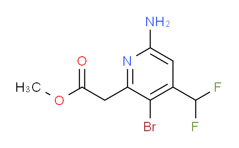 AM135916 | 1805093-30-4 | Methyl 6-amino-3-bromo-4-(difluoromethyl)pyridine-2-acetate