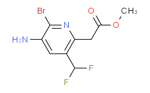 AM135923 | 1806835-57-3 | Methyl 3-amino-2-bromo-5-(difluoromethyl)pyridine-6-acetate