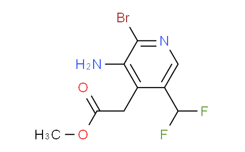 AM135955 | 1805093-52-0 | Methyl 3-amino-2-bromo-5-(difluoromethyl)pyridine-4-acetate