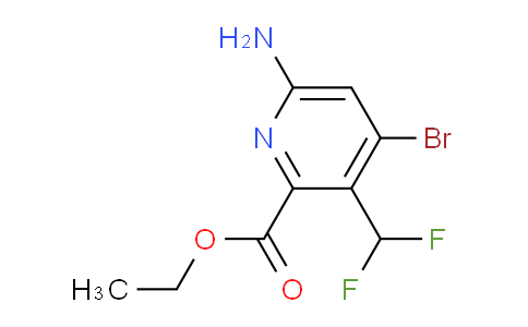 Ethyl 6-amino-4-bromo-3-(difluoromethyl)pyridine-2-carboxylate