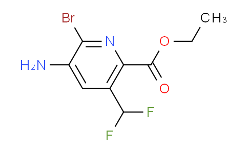 Ethyl 3-amino-2-bromo-5-(difluoromethyl)pyridine-6-carboxylate