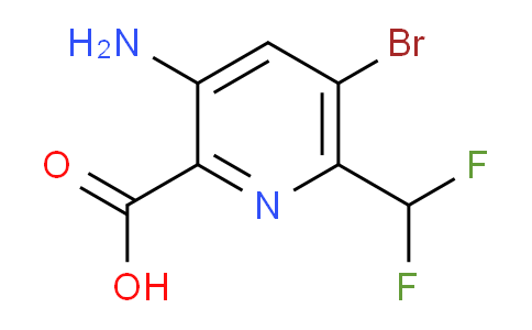3-Amino-5-bromo-6-(difluoromethyl)pyridine-2-carboxylic acid